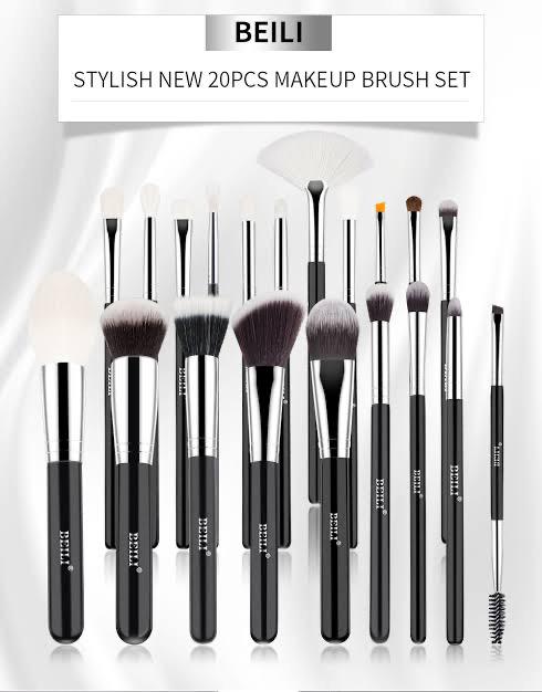 BEILI Stylish 20-Piece Makeup Brush Set